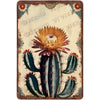 Vintage Tin Sign, Wall Art, Funny Cactus Bathroom Decor Boho Painting Tropical Green Plant Prickly Sign For Home Decorations