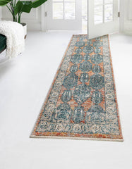 Unique Loom Lola 16 ft Runner Brick Red Red Area Rug