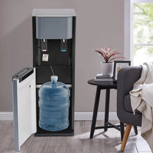 Load image into Gallery viewer, 5.28 Gallon Bottom Loading Water Cooler Dispenser, 2 Temperatures Available with Hot, Cold, Practiacal Freestanding Water Dispenser