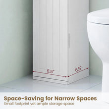 Load image into Gallery viewer, Tangkula Slim Bathroom Storage Cabinet with Door