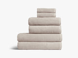 Soft Rib Bath Towel in Bone | Made in Turkey | Parachute