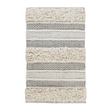INK+IVY Asher Woven Texture Stripe Bath Rug - Grey